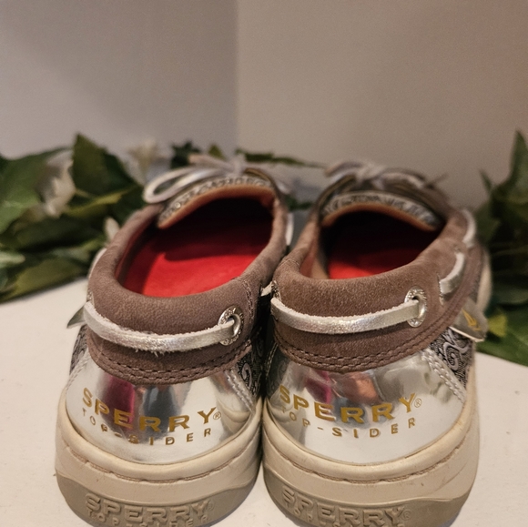 Women's silver Sperry Loafers - Picture 3 of 4